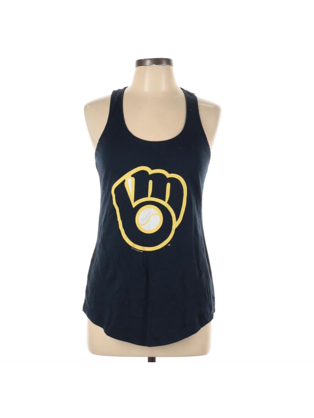 Next Level Apparel Women's Blue Sleeveless Tank Top Size L